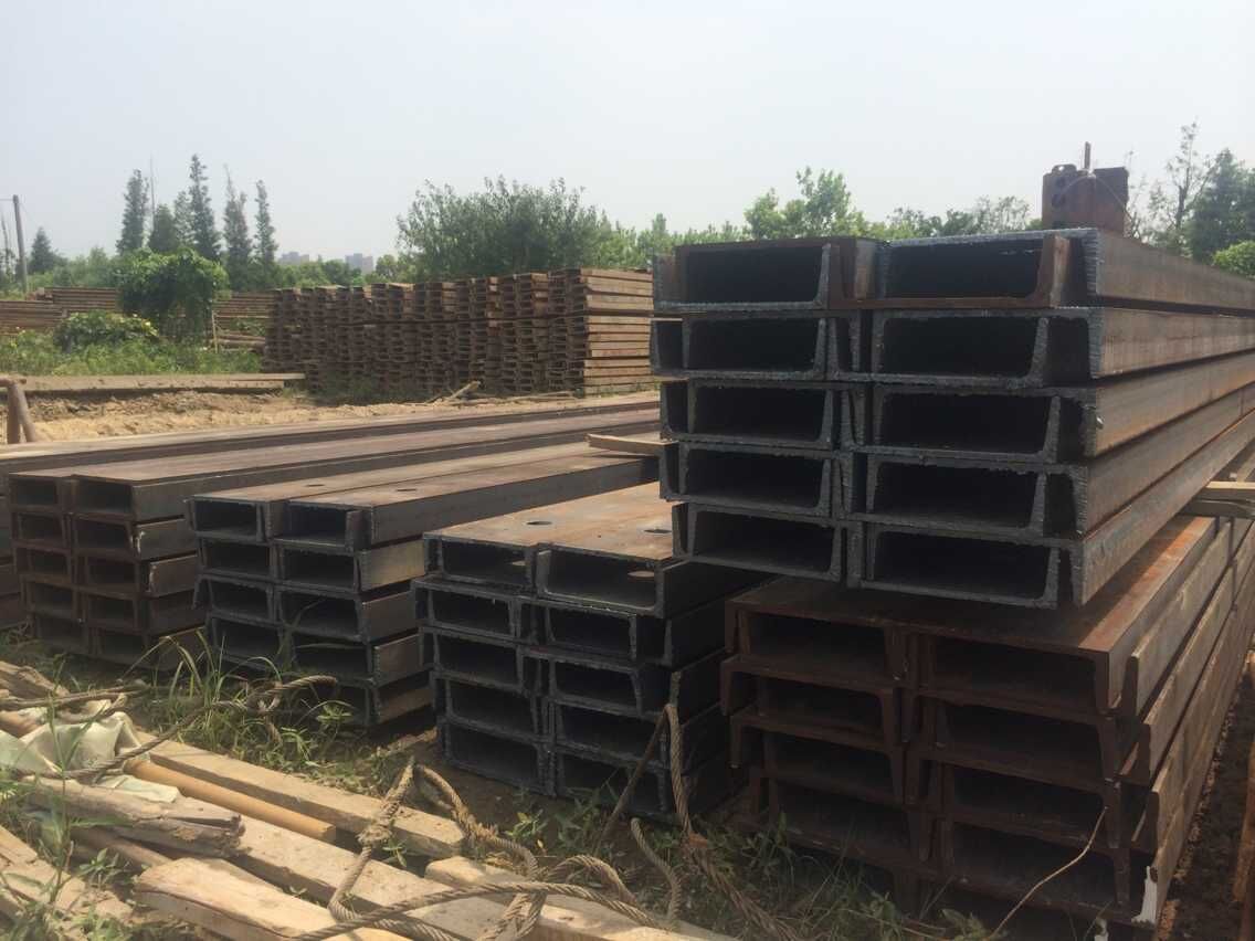 上海颂利钢板租赁有限公司 钢板桩,槽钢,路基箱,走道板,拉森钢板桩